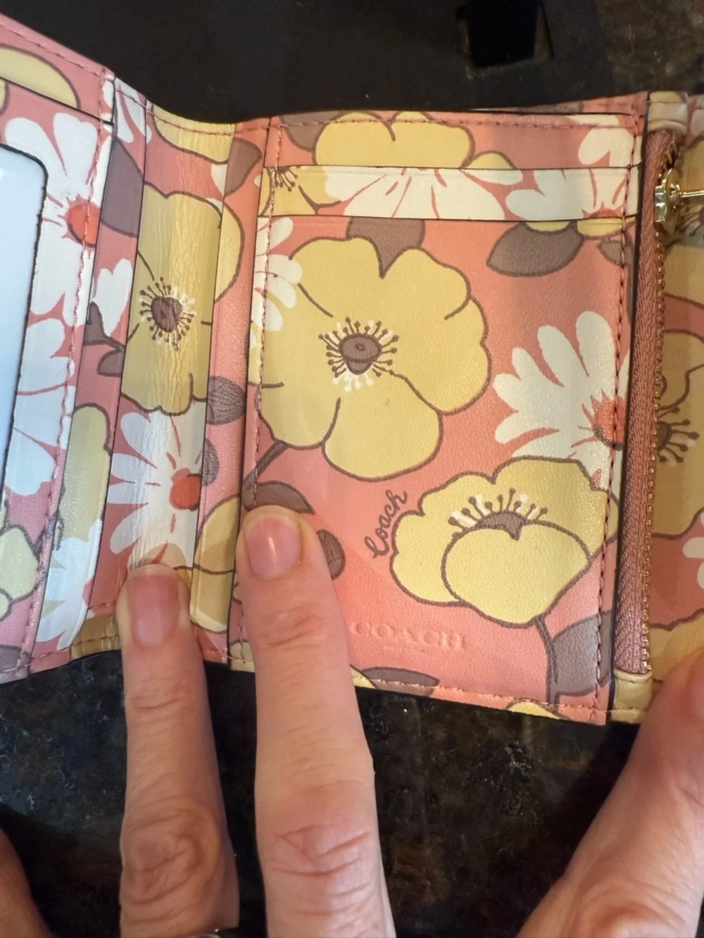Coach compact wallet